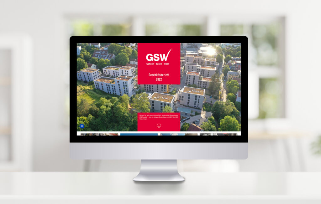 Der digitale Geschäftsbericht 2022 der GSW Sigmaringen